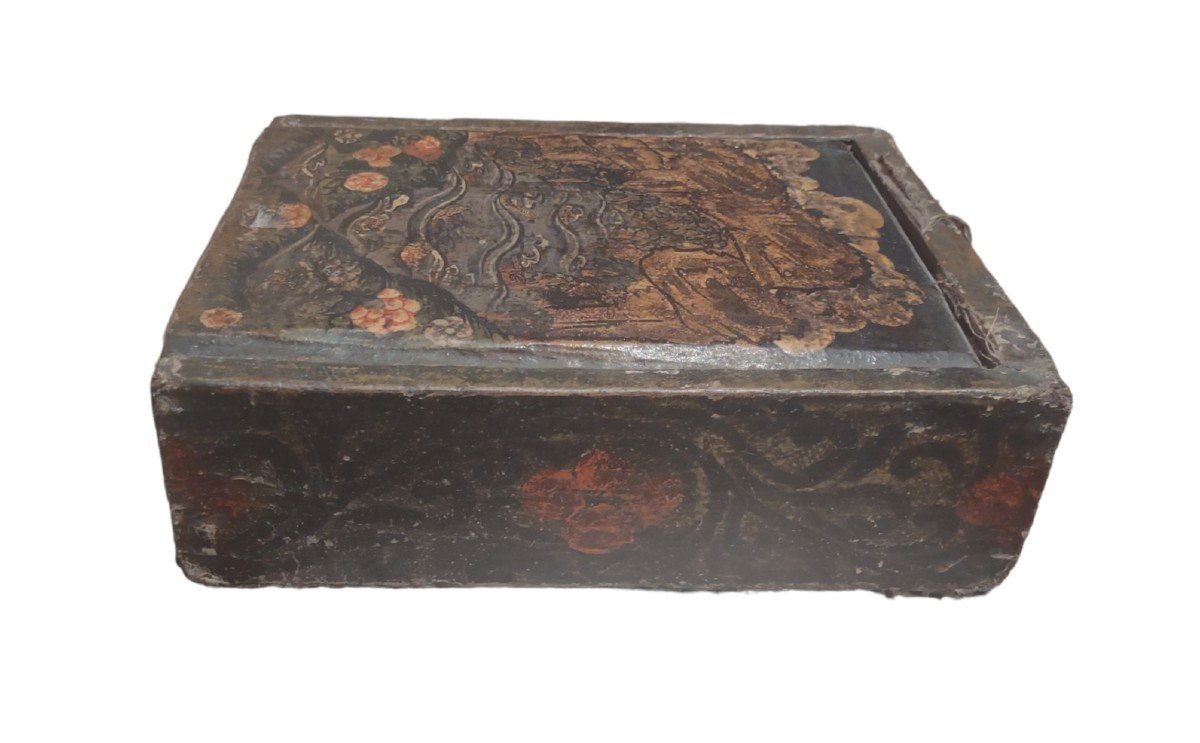 Rarisisma scatola tibetana porta medicine XVIII secolo-photo-3