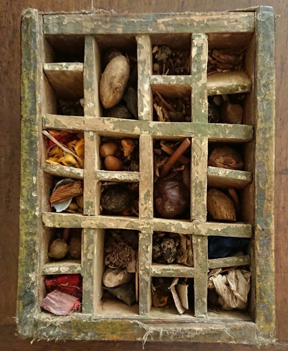Rarisisma scatola tibetana porta medicine XVIII secolo-photo-5