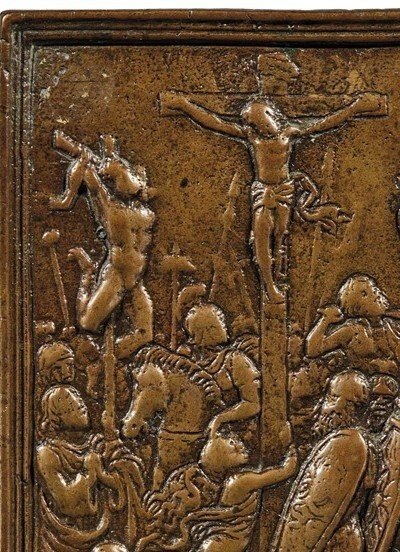 Crocifissione su bronzo realizzata da Galeazzo Mondella detto -photo-1