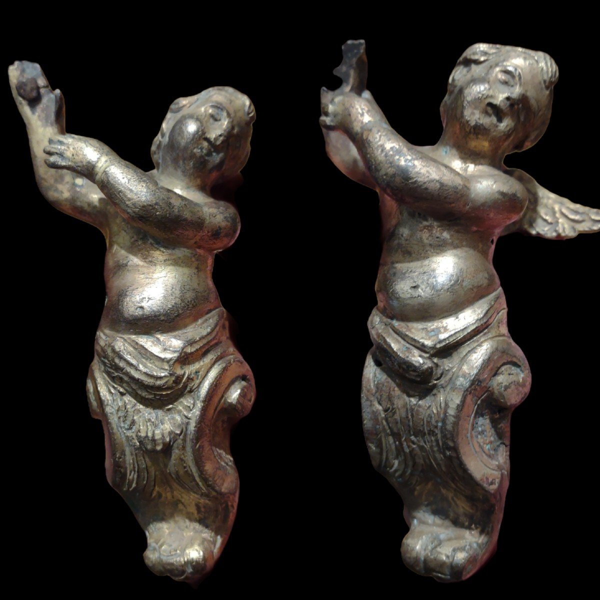 4 Putti in bronzo seconda metà XVIIIe siècle -photo-3