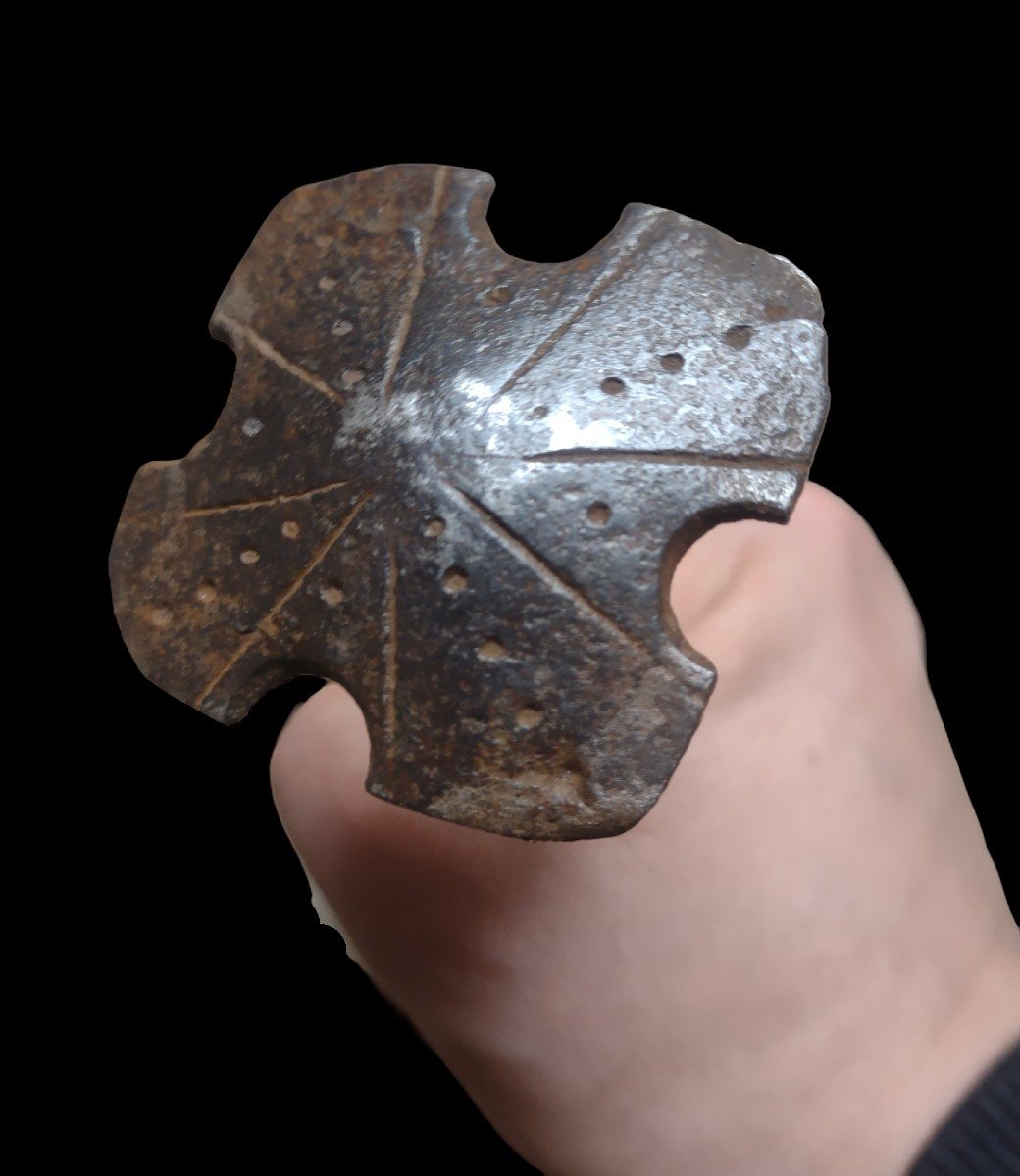 2 Grandi chiodi in ferro forgiato ed inciso XVII secolo -photo-3
