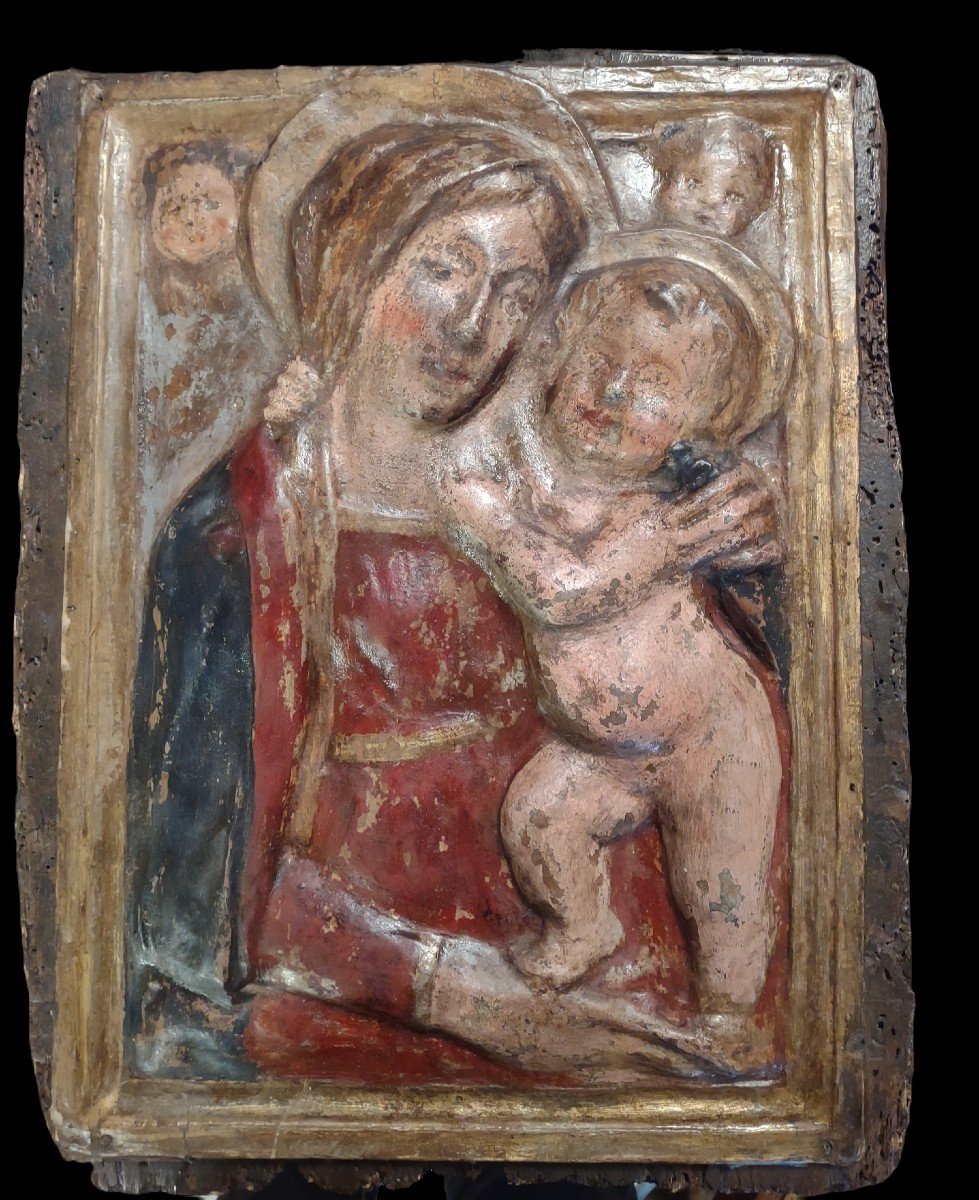 Madonna col Bambino in cartapesta, Italia Centrale XVII secolo 