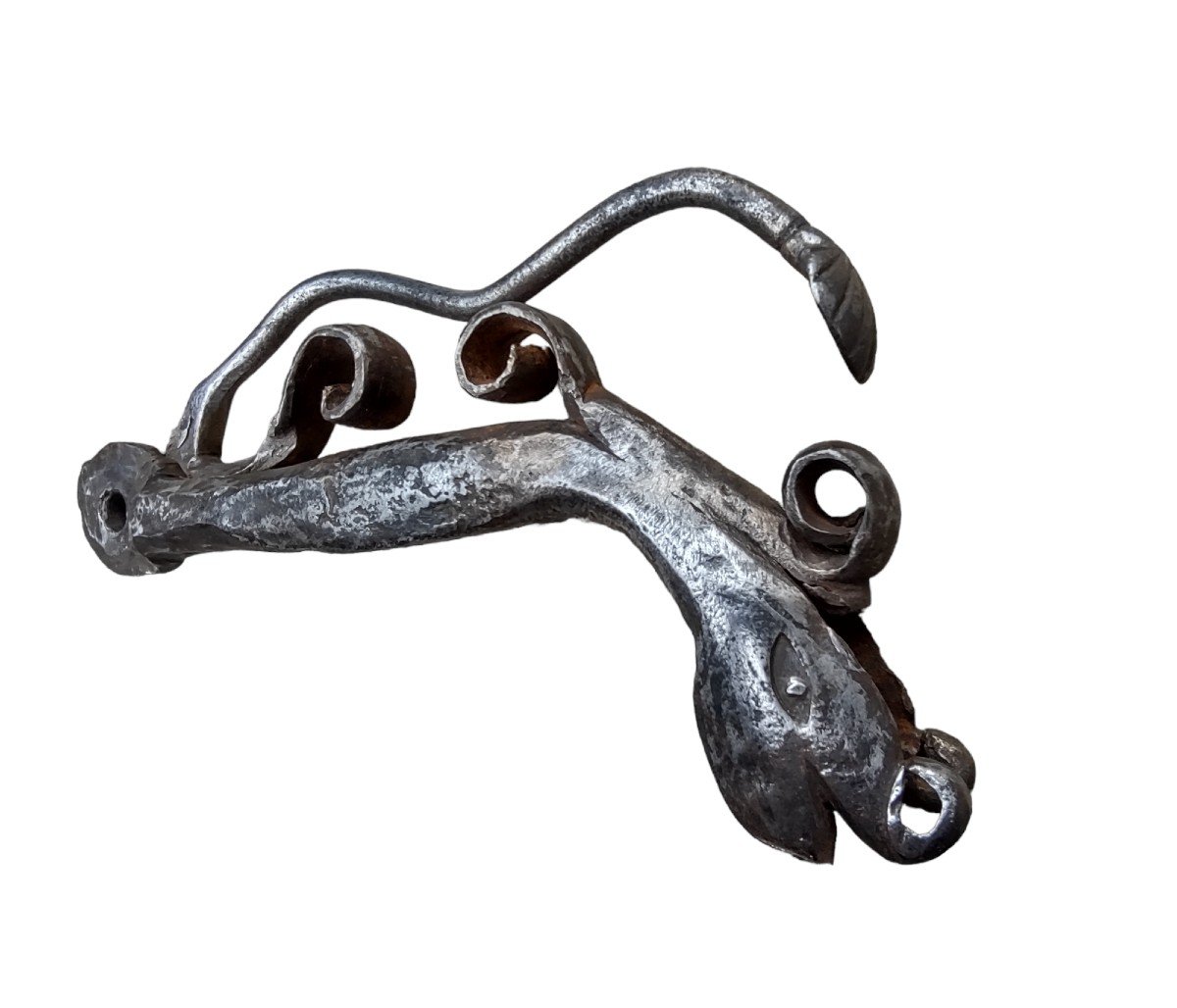 Raro saltarello romagnolo in ferro forgiato e bollito XVIII secolo -photo-3