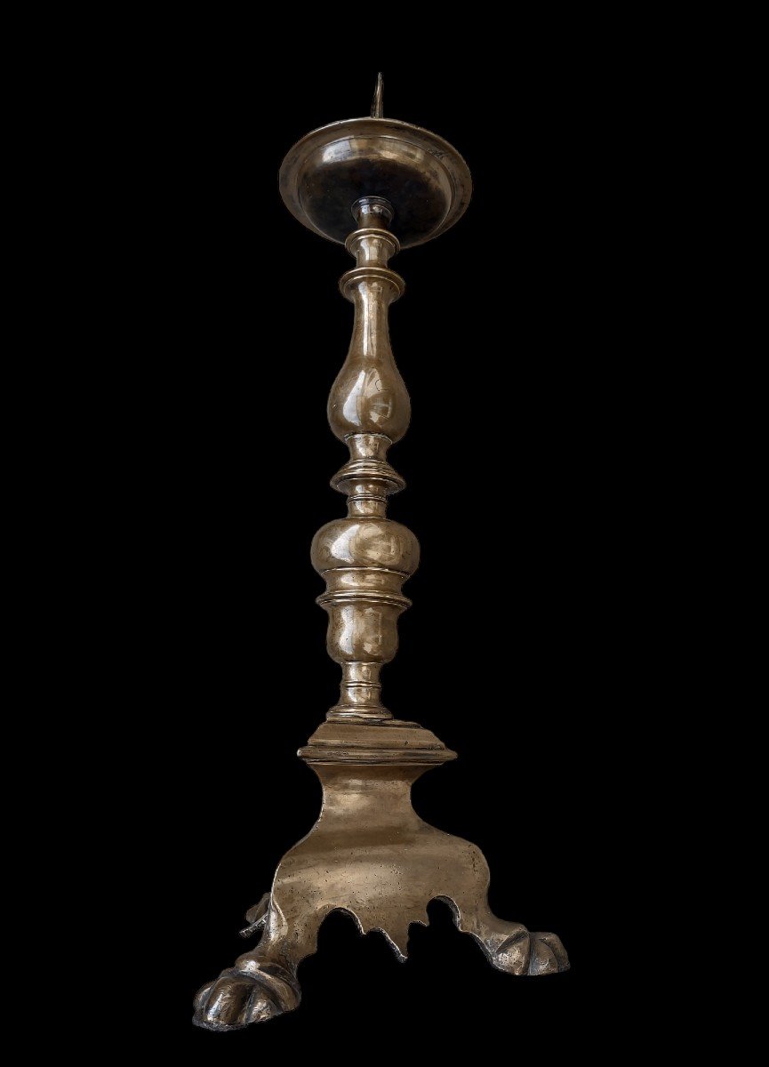 Coppia di portaceri in bronzo XVIII secolo -photo-6