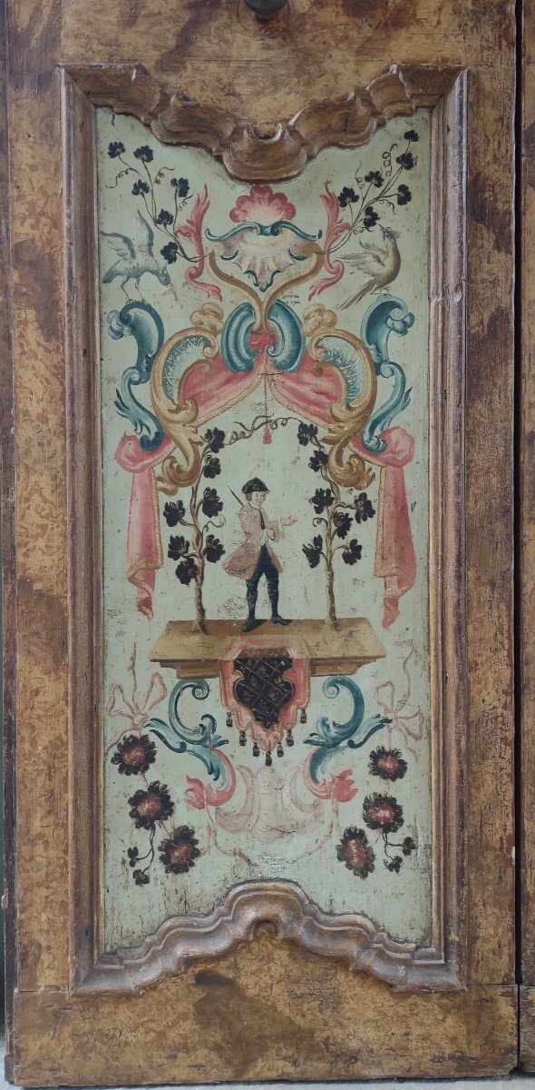 Importante porta siciliana da centro XVIII secolo-photo-3