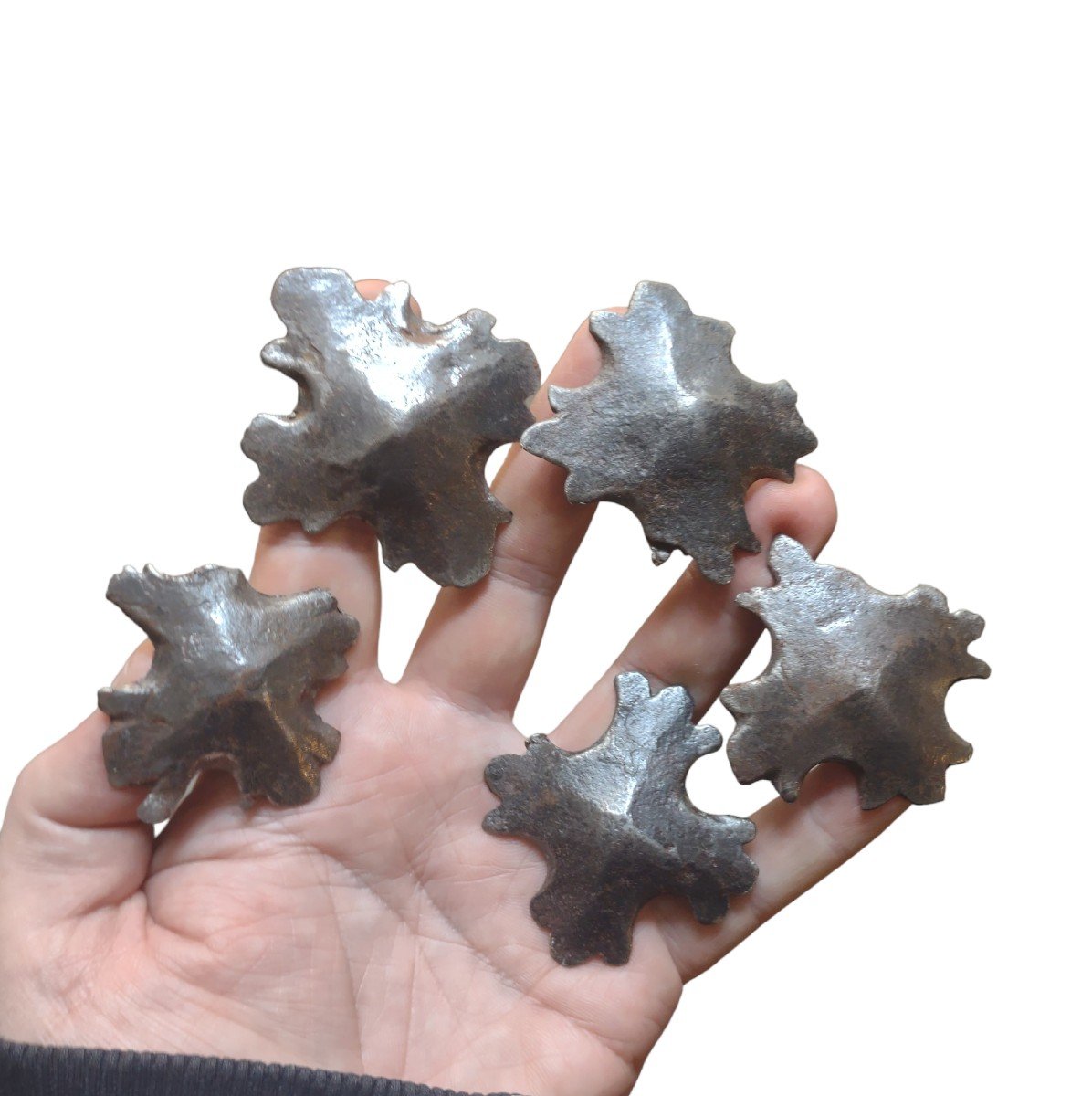 5 Grandi chiodi in ferro forgiato XVII secolo -photo-3