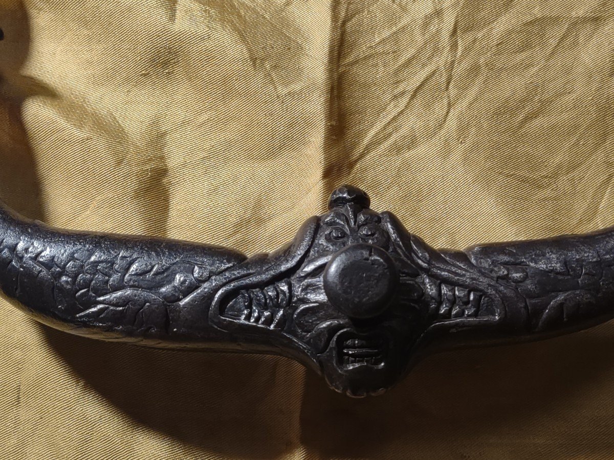 Raro battiporta zoomorfo Francia XVI secolo-photo-2