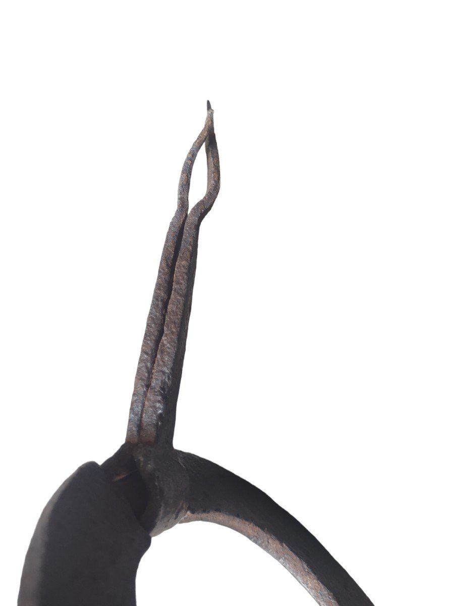 Maniglia in ferro forgiato e cesellato XVII secolo-photo-4