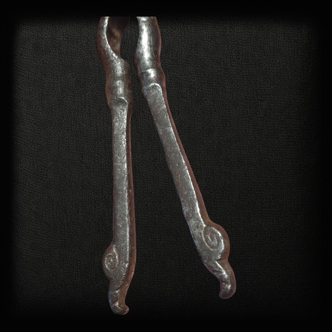 Sciacchianoci zoomorfo in ferro forgiato XIX secolo-photo-4