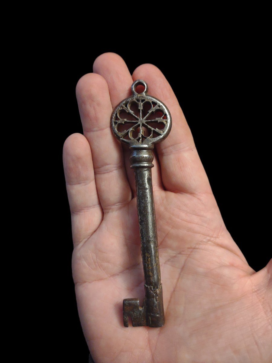 Chiave veneziana in ferro forgiato XVI secolo-photo-2