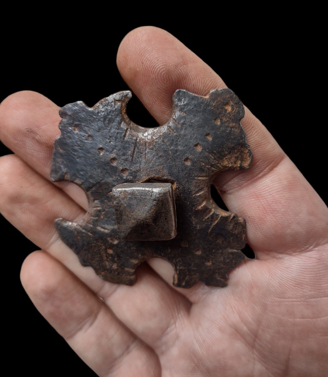 6 chiodi in ferro forgiato ed inciso XVII-XVIII secolo -photo-2