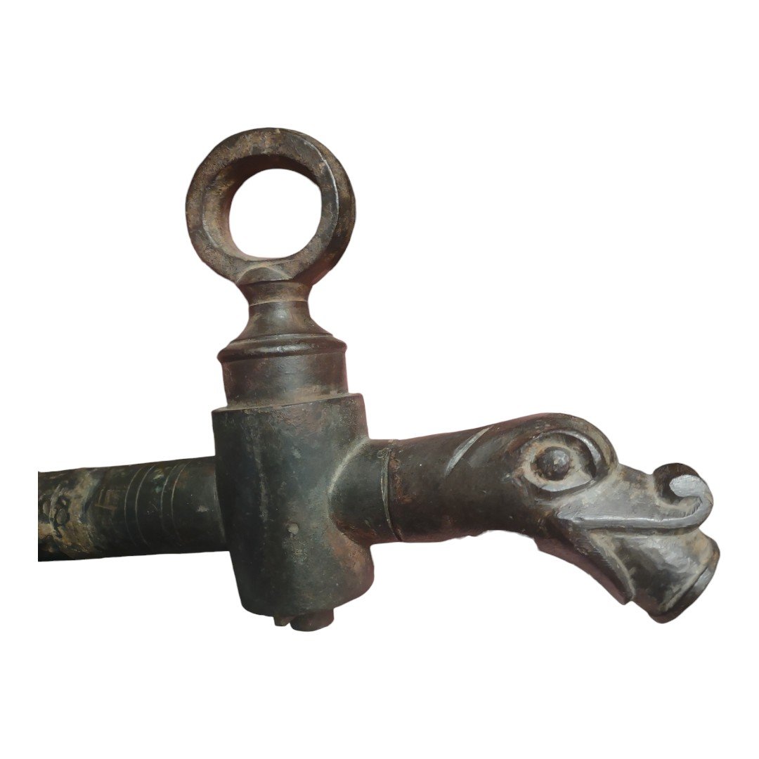 Bel rubinetto zoomorfo in bronzo  XVIII secolo-photo-4