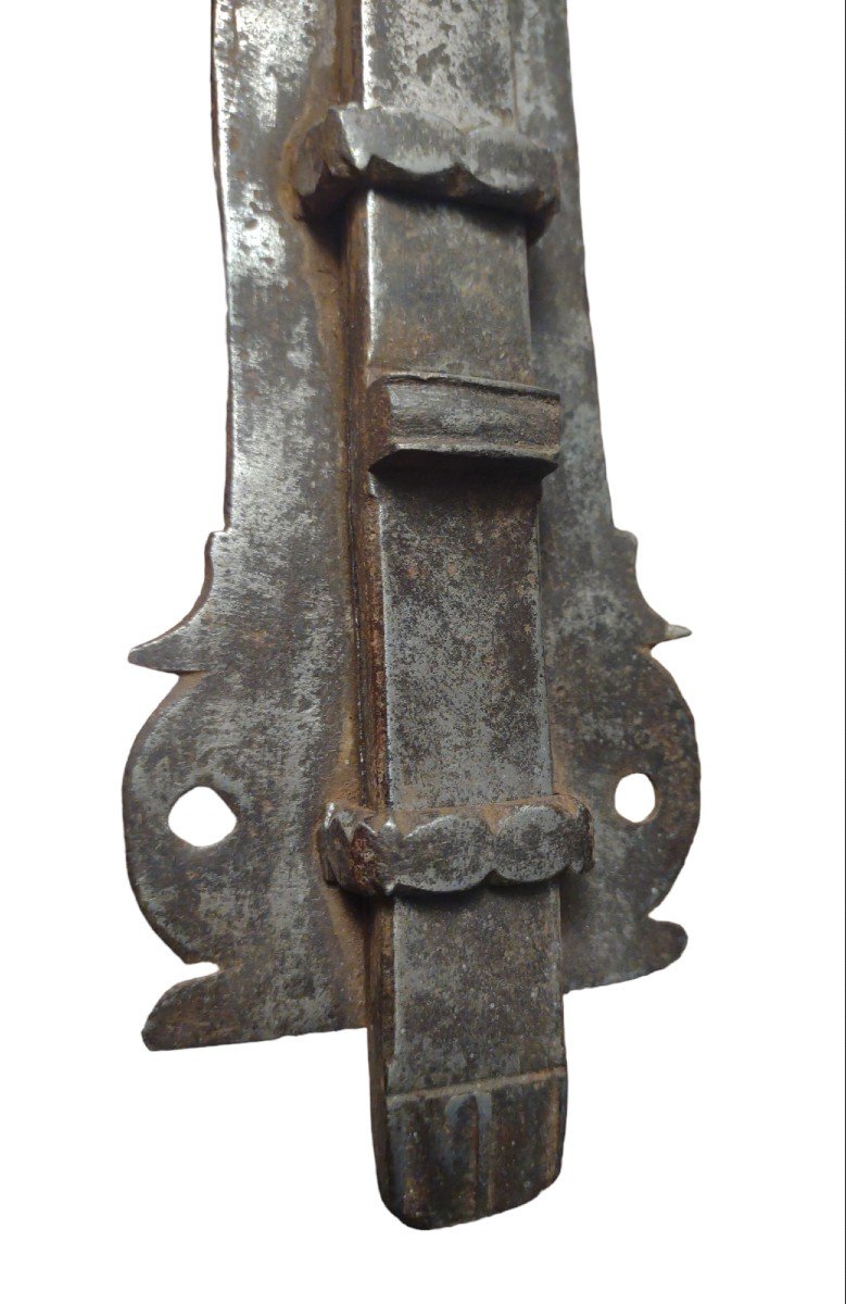 Catenaccio in ferro forgiato XVII secolo-photo-3