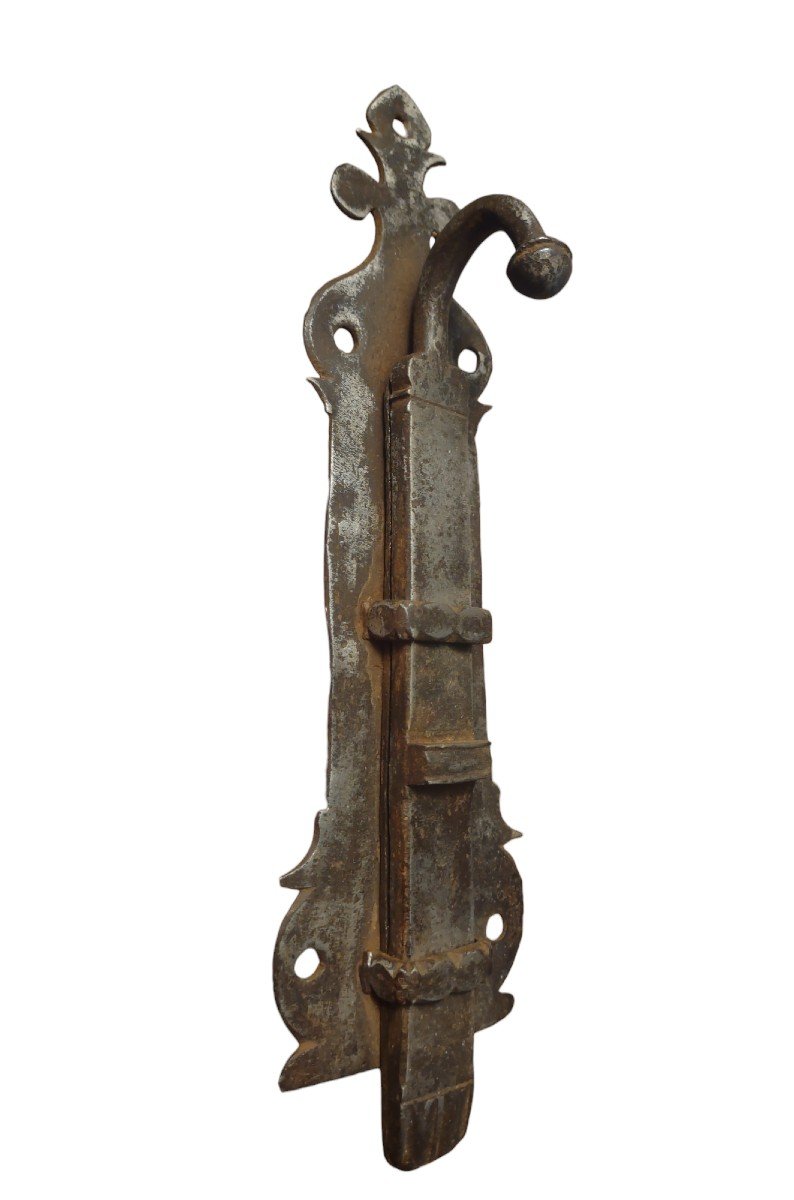 Catenaccio in ferro forgiato XVII secolo-photo-4