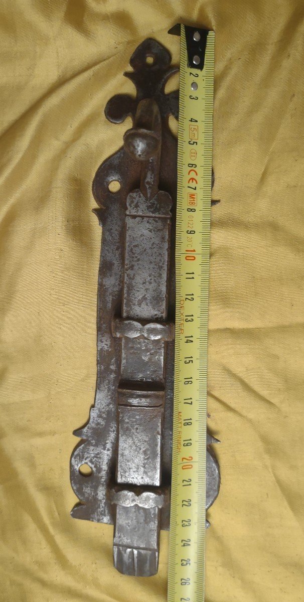 Catenaccio in ferro forgiato XVII secolo-photo-3