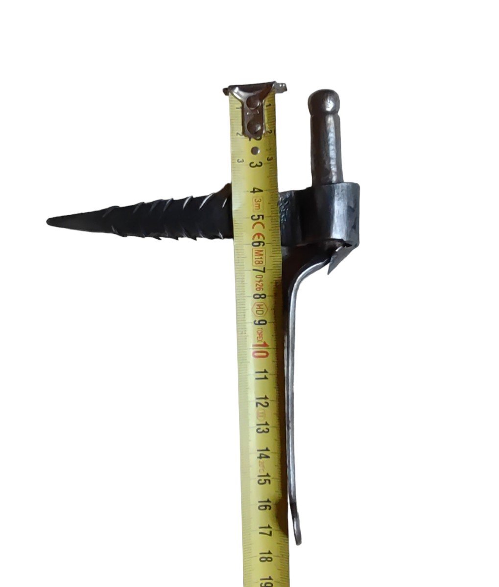 Coppia di cerniere di porta coi cardini XVIII secolo -photo-3