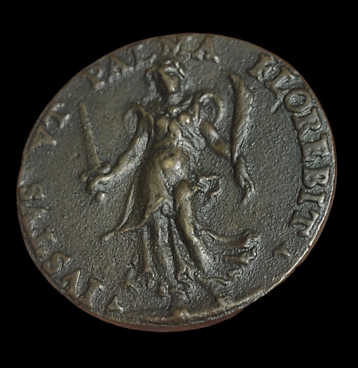 Rara medaglia rinascimentale in bronzo fuso rappresentante il giurista Hieronymus Morcat-photo-4