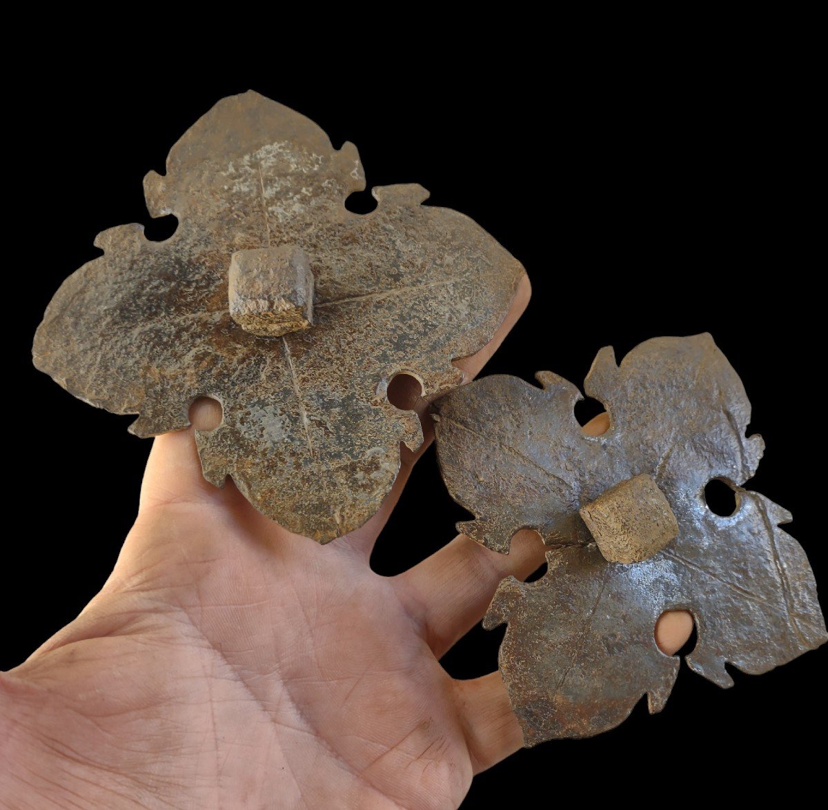 4 Grandi chiodi in ferro forgiato XVI secolo -photo-4