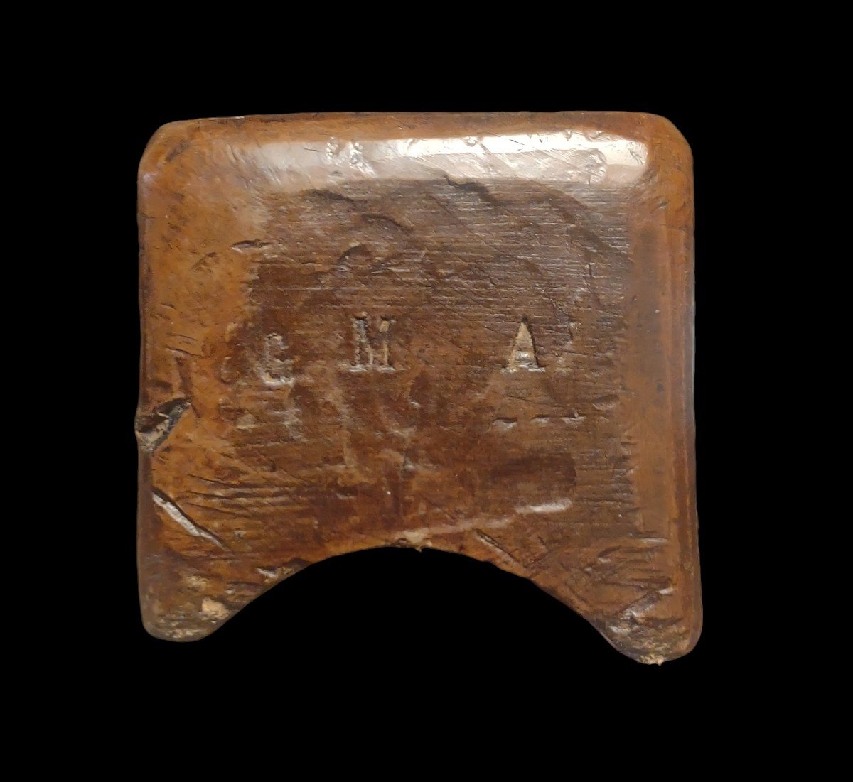Pialla concava scolpita XIX secolo -photo-5