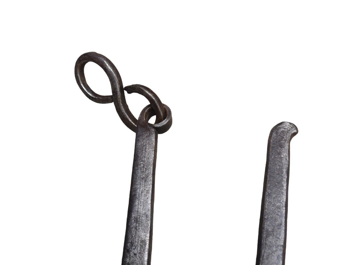 Bello stampo per le ostie in ferro forgiato XVIII secolo-photo-4