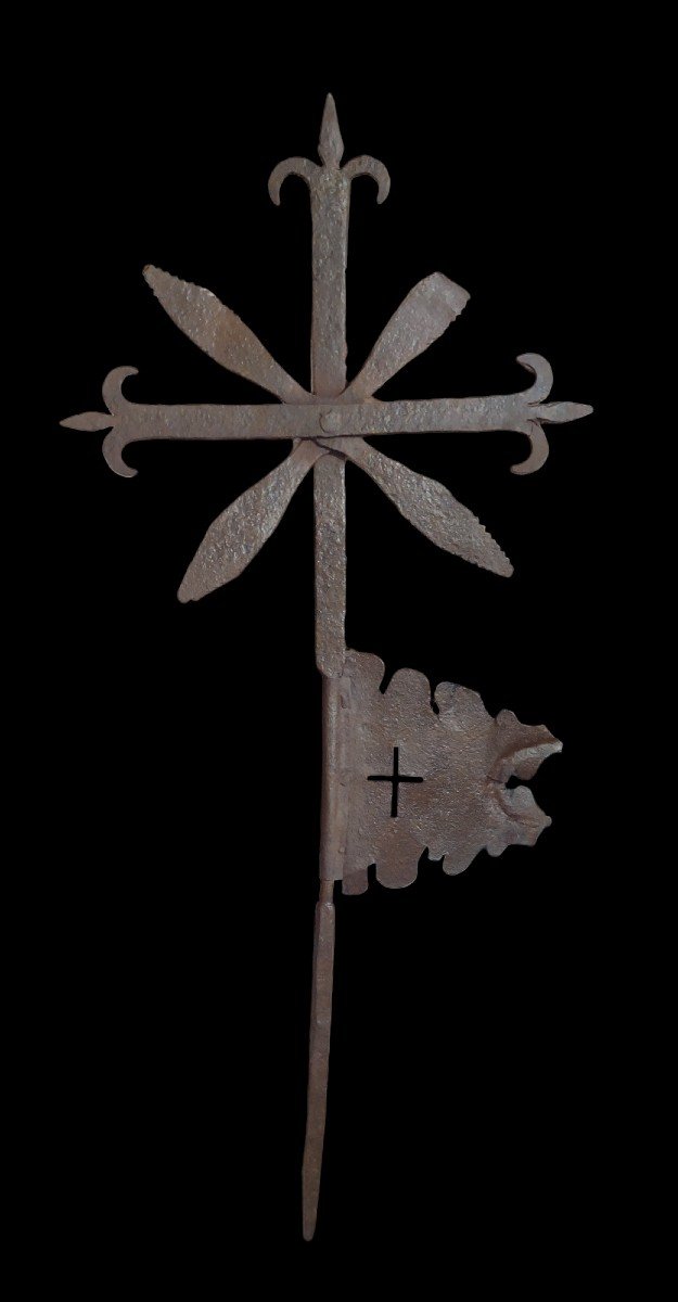 Banderuola in ferro forgiato e traforato  XVIII secolo