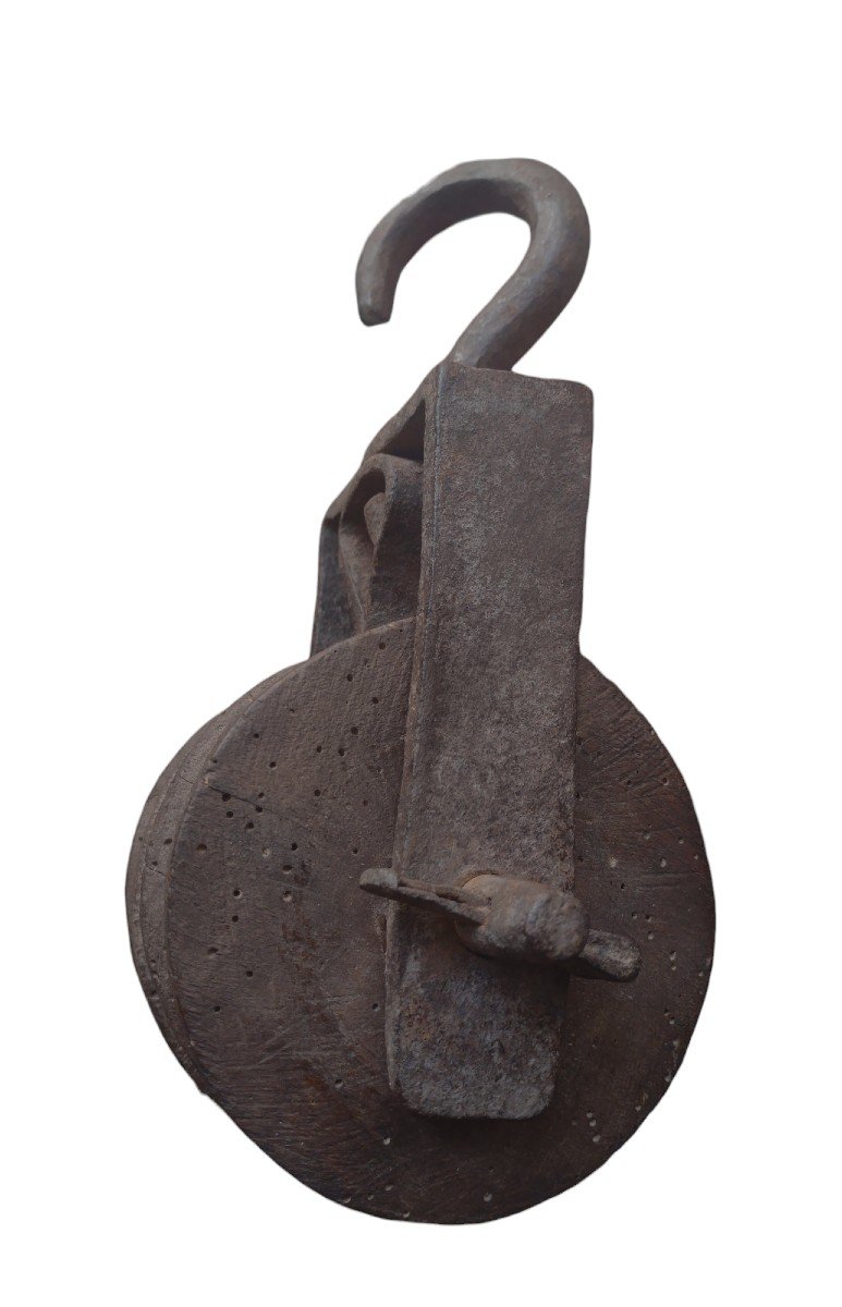Carrucola in ferro forgiato cXVII_XVIII secolo-photo-4