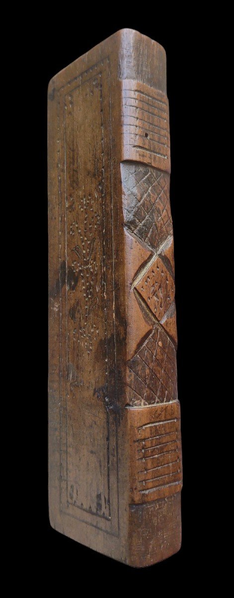 Scatola in legno a forma di libro Italia XIX secolo-photo-4