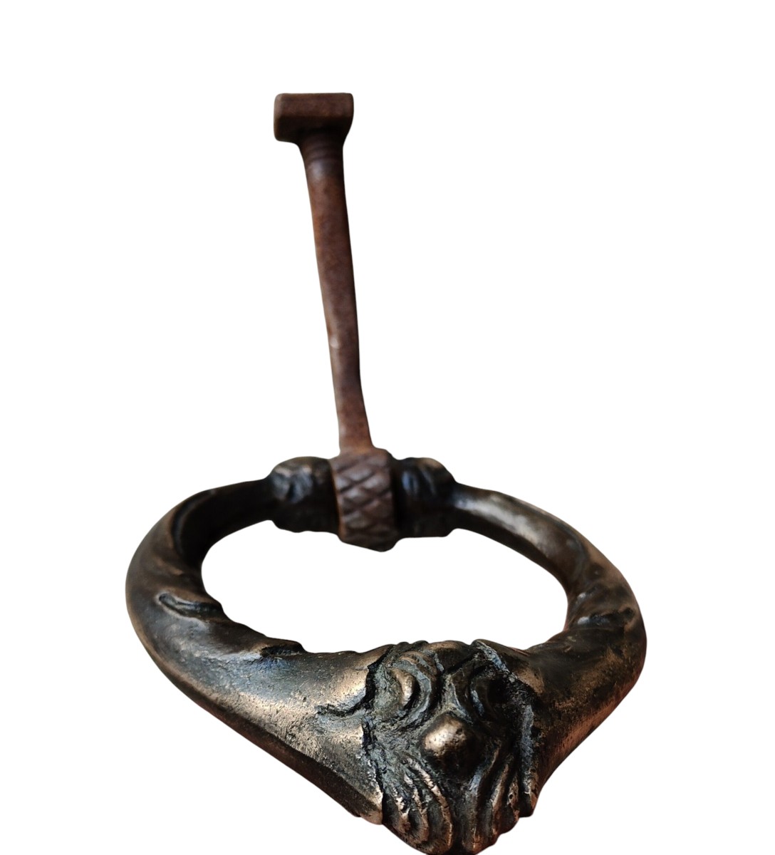 Piccolo battente veneziano in bronzo  XVII secolo-photo-2
