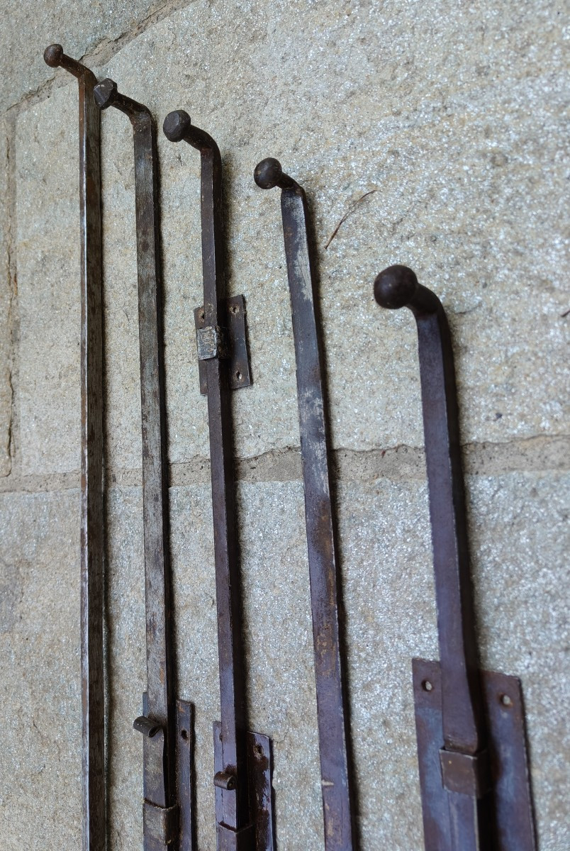 Vasto assortimento di catenacci italiani per porte XVII-XVIII secolo-photo-4