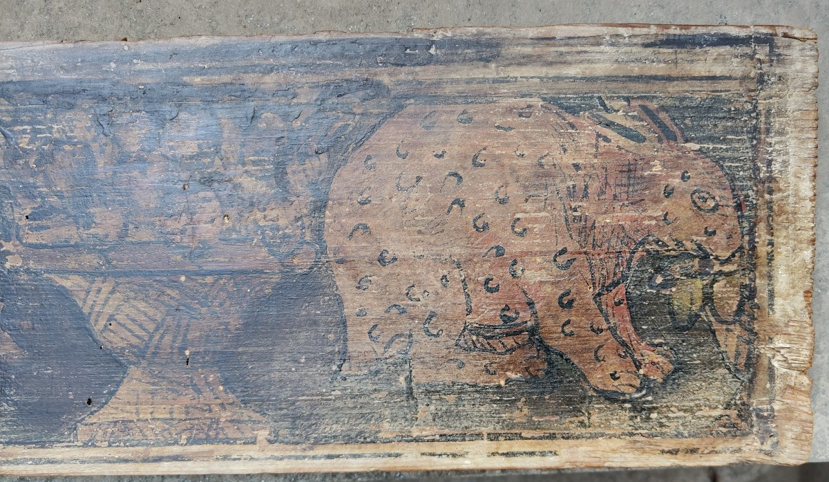 Tavoletta lignea lombarda XVI secolo-photo-1