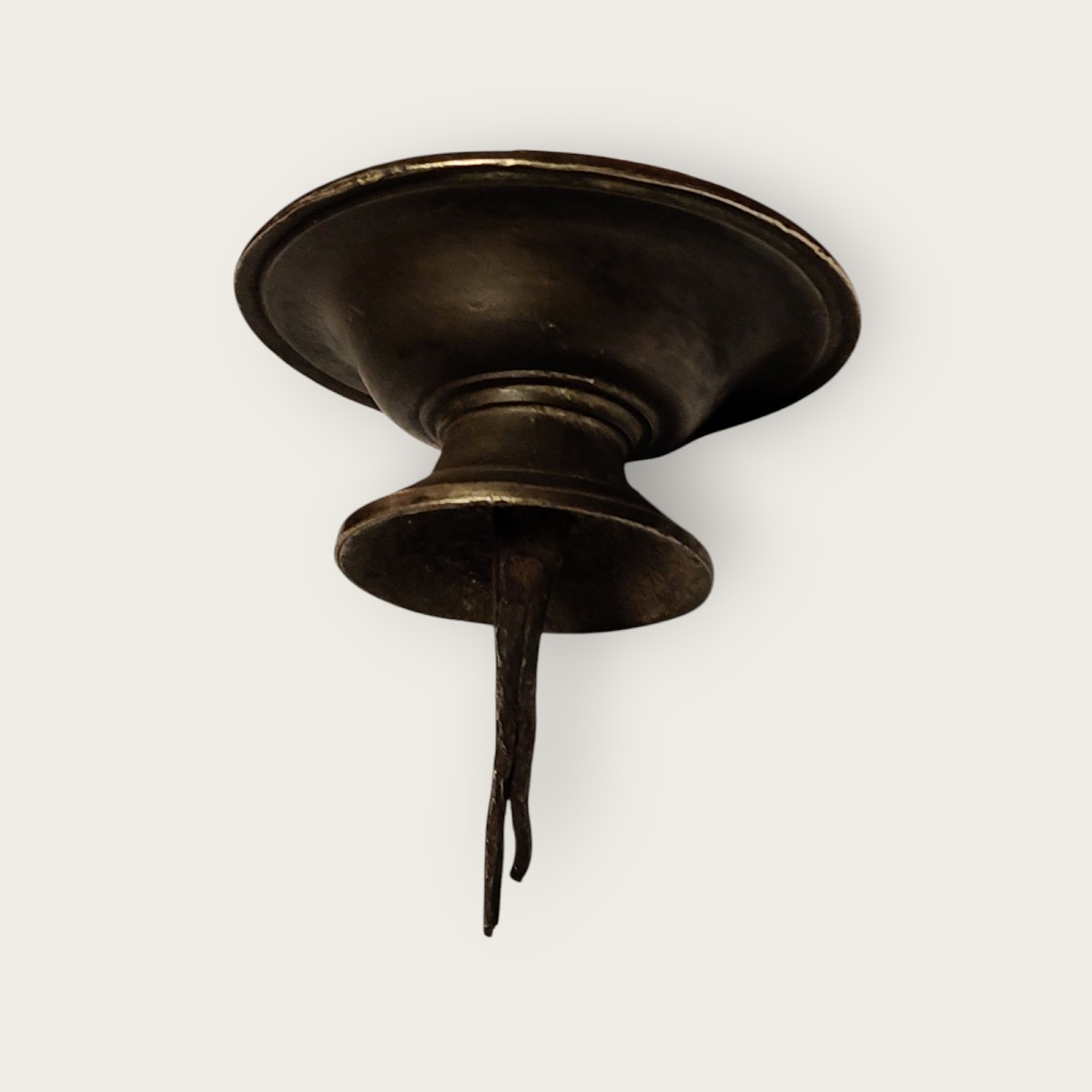 Pomolo in bronzo a tazza per porte o mobili XVIII secolo-photo-4