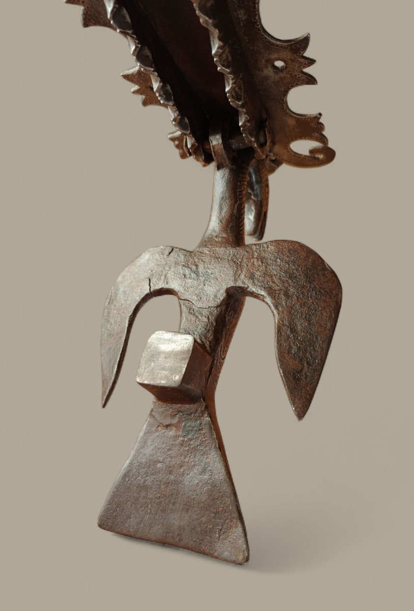 Battiporta zoomorfo in ferro forgiato inizio XVII secolo -photo-4