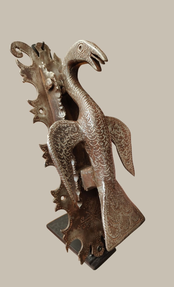 Battiporta zoomorfo in ferro forgiato inizio XVII secolo 