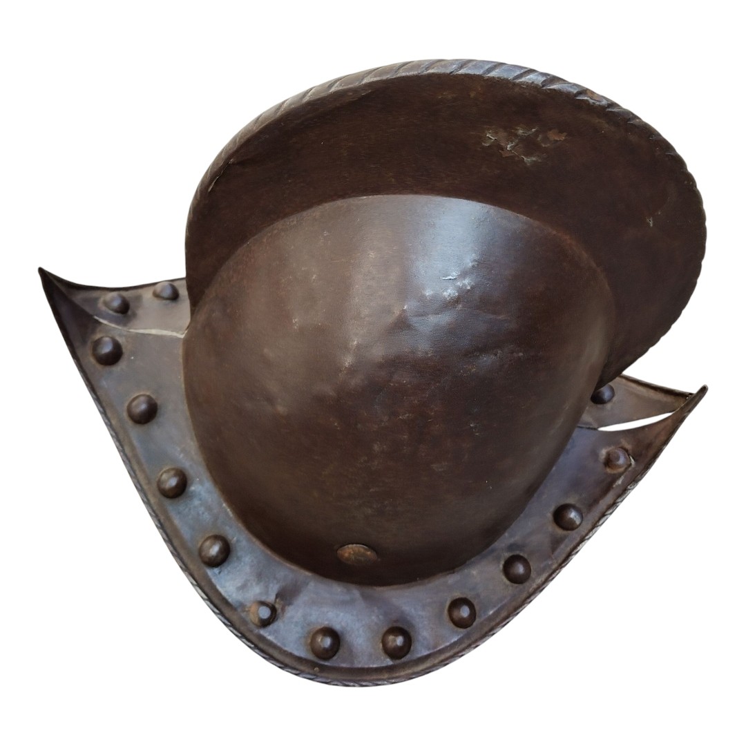 Morione da castello spagnolo collezione ex presidente peruviano Miguel Iglesias XVI secolo-photo-5