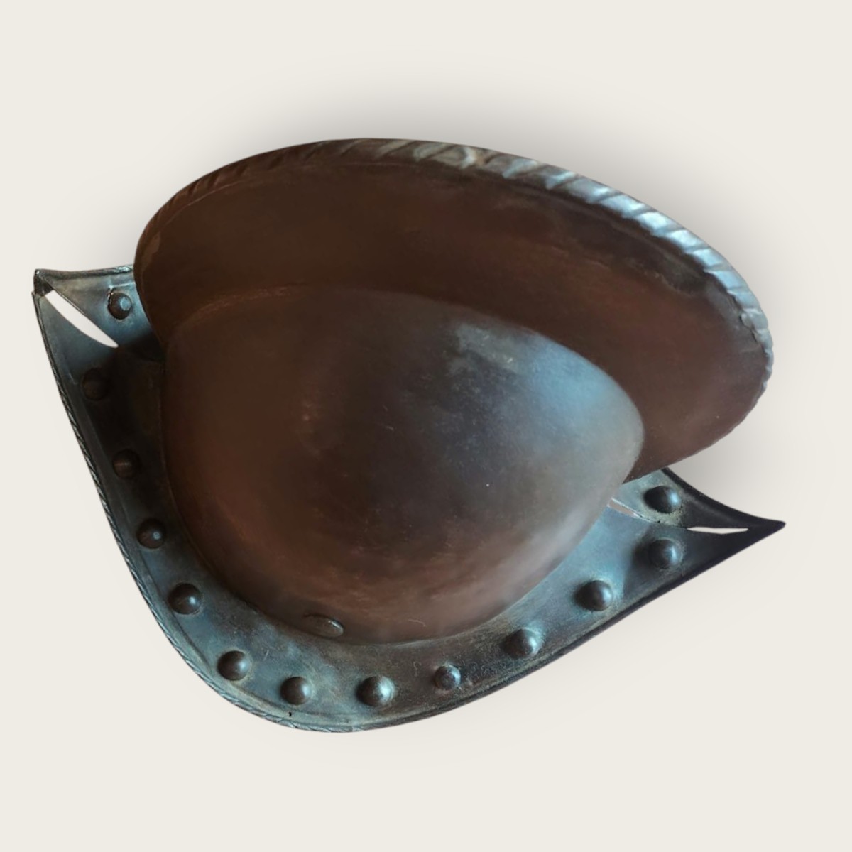 Morione da castello spagnolo collezione ex presidente peruviano Miguel Iglesias XVI secolo