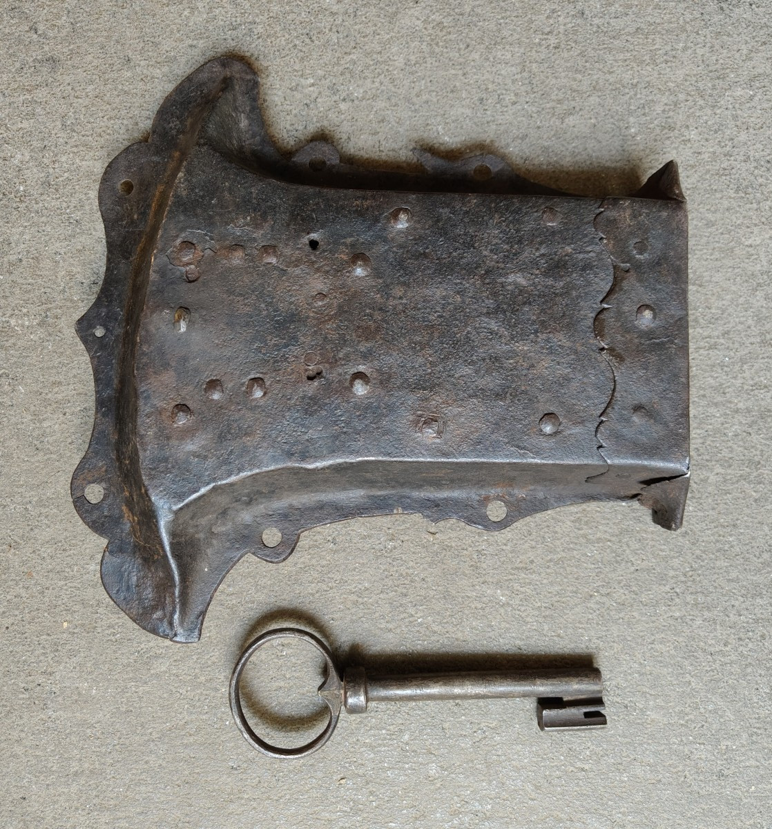 Grande serratura gotica da cassapanca -photo-4