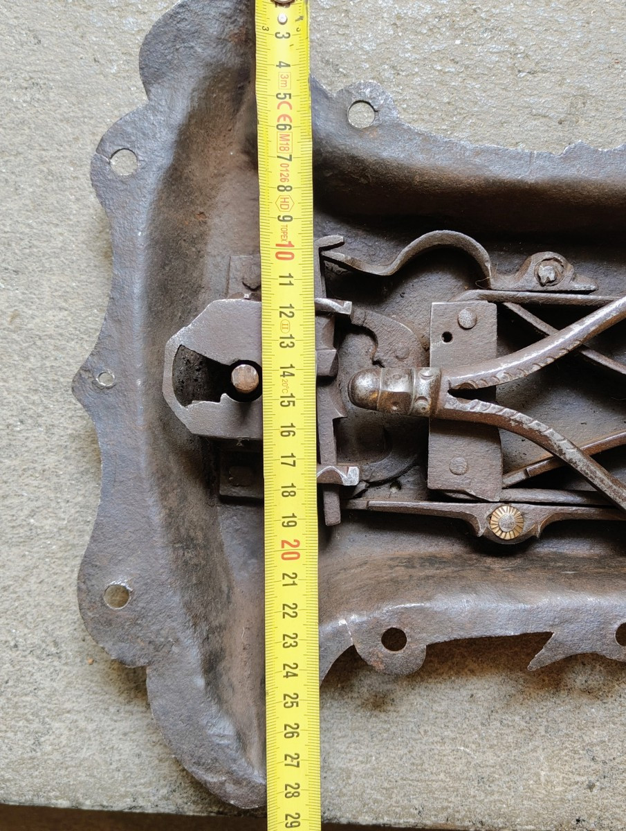 Grande serratura gotica da cassapanca -photo-4