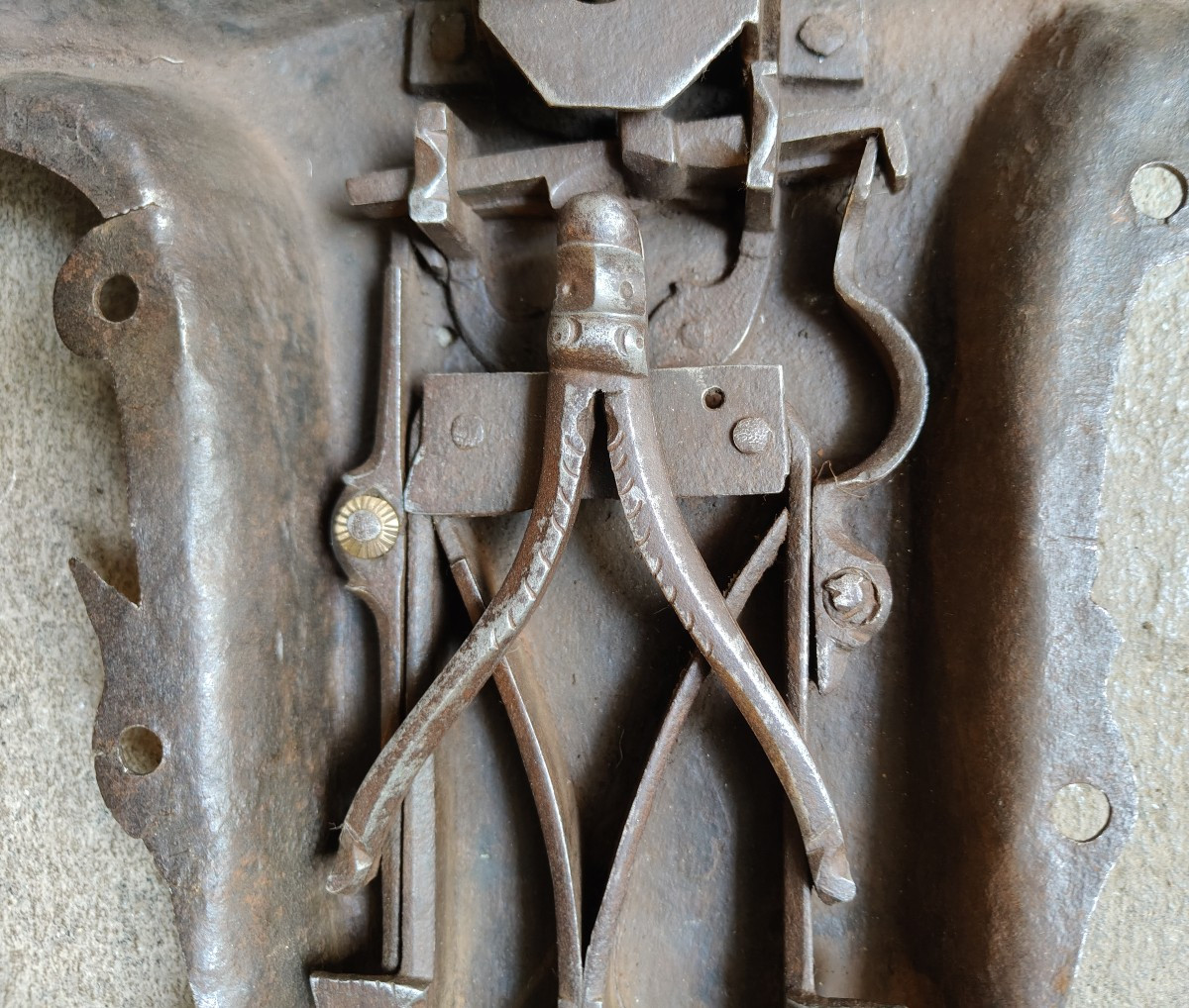 Grande serratura gotica da cassapanca -photo-5