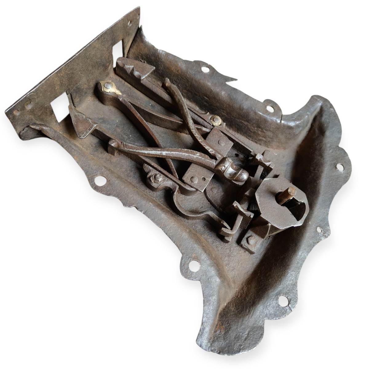 Grande serratura gotica da cassapanca 