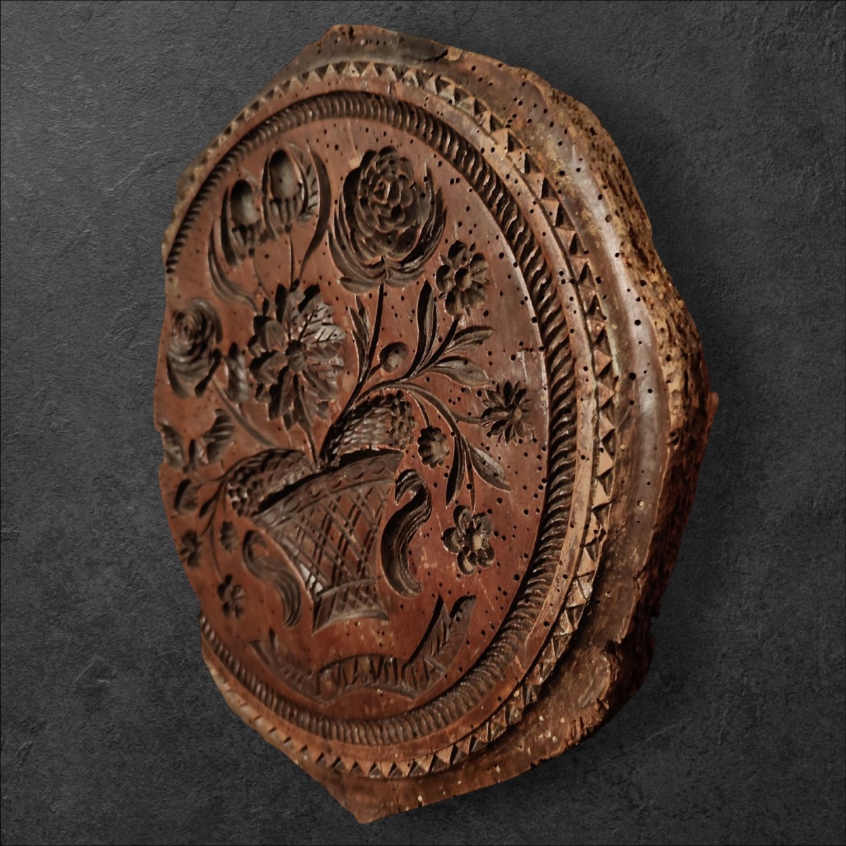 Importante grande marca rotonda Francia XVIII secolo-photo-3