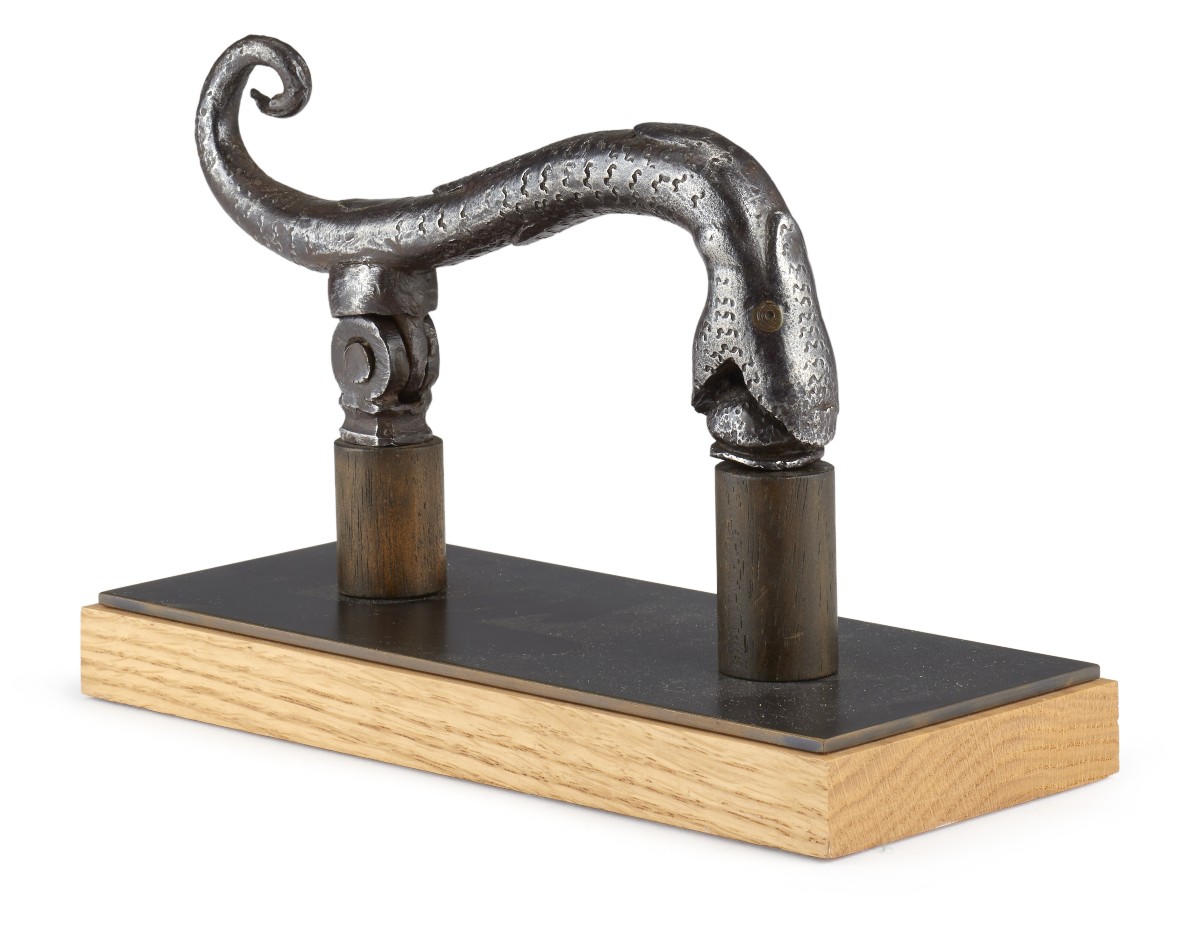 Importante battiporta italiano a forma di drago XVII secolo-photo-4