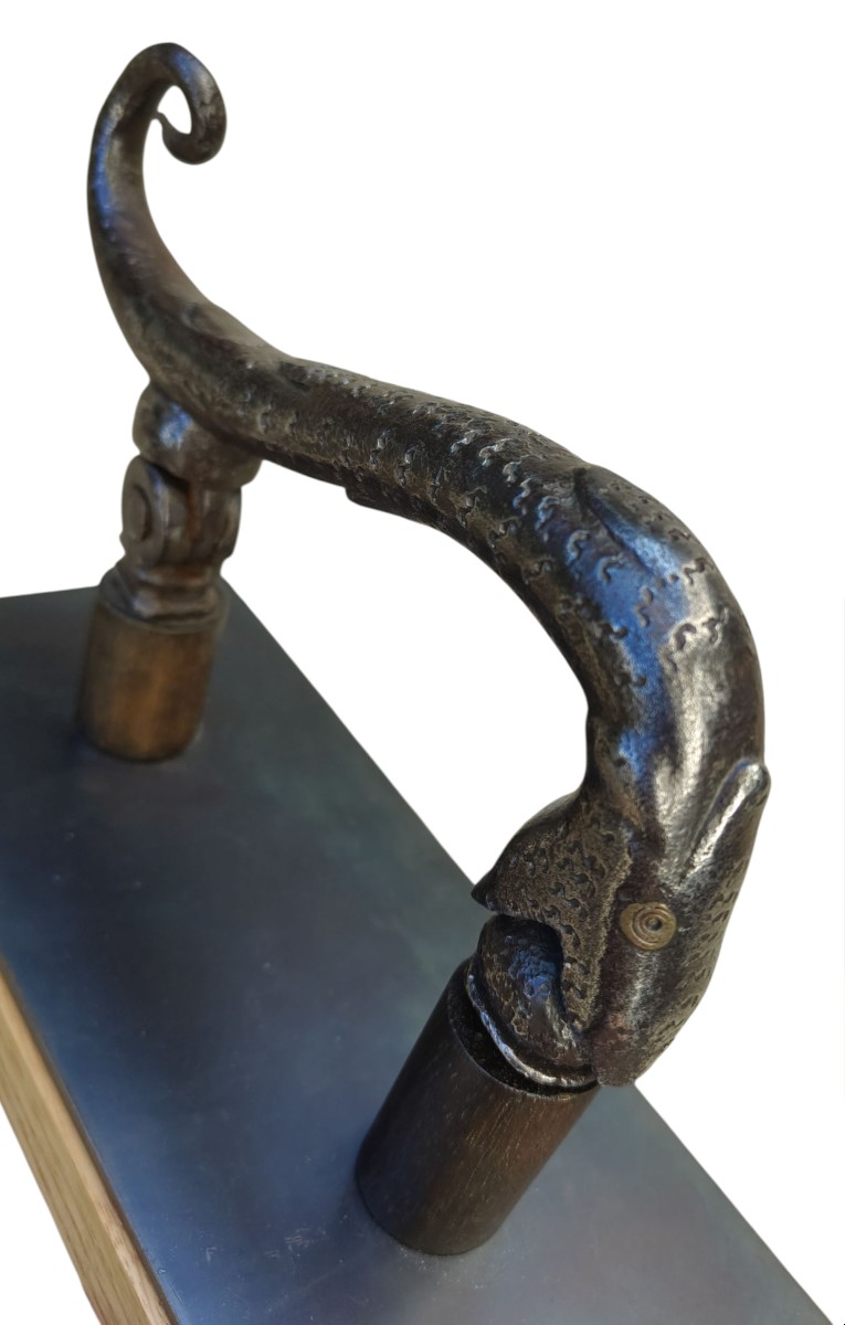 Importante battiporta italiano a forma di drago XVII secolo-photo-5