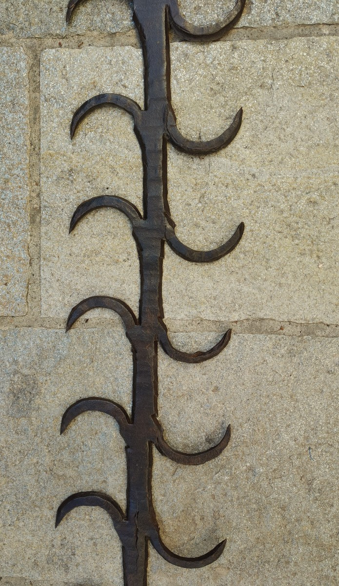 Splendida pelagatti in ferro forgiato Lombardia XVI secolo 96 cm-photo-3
