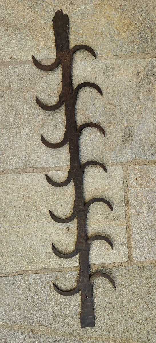 Splendida pelagatti in ferro forgiato Lombardia XVI secolo 96 cm-photo-8