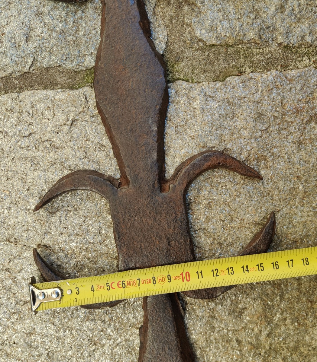 Imponenti pelagatti in ferro forgiato Lombardia XVI secolo-photo-7