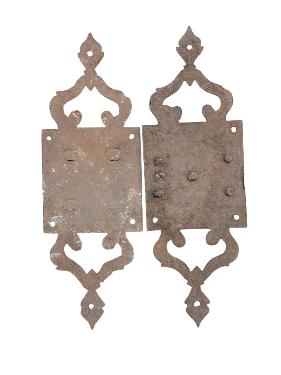 Chiavistello completo in ferro forgiato fine XVIII secolo-photo-1