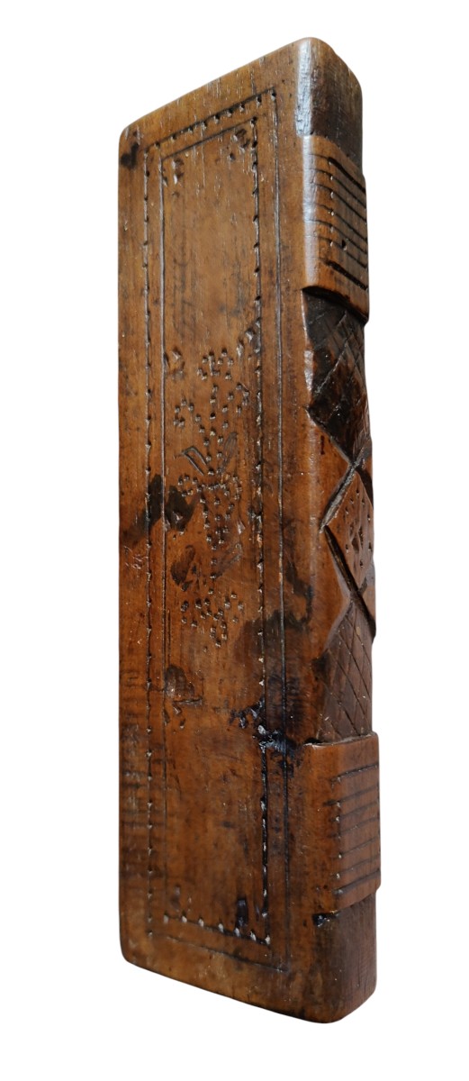 Scatola in legno a forma di libro Italia XIX secolo-photo-2