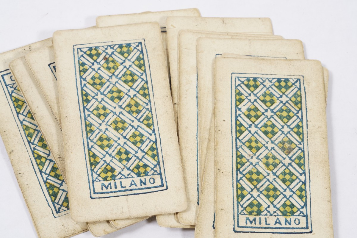 Tarocchi Edoardo Dotti Milano 1862 Mazzo incompleto 53 carte-photo-3