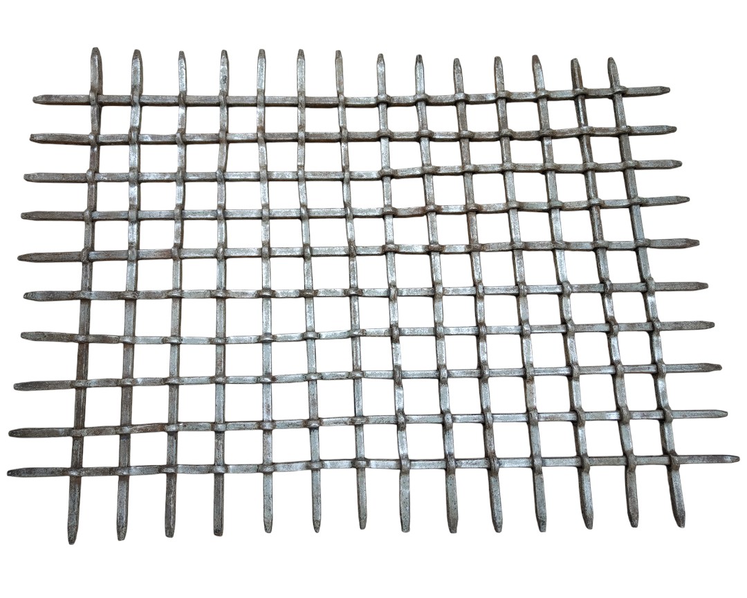 Imponente inferriata rinascimentale inquartata cm. 91*78-photo-2