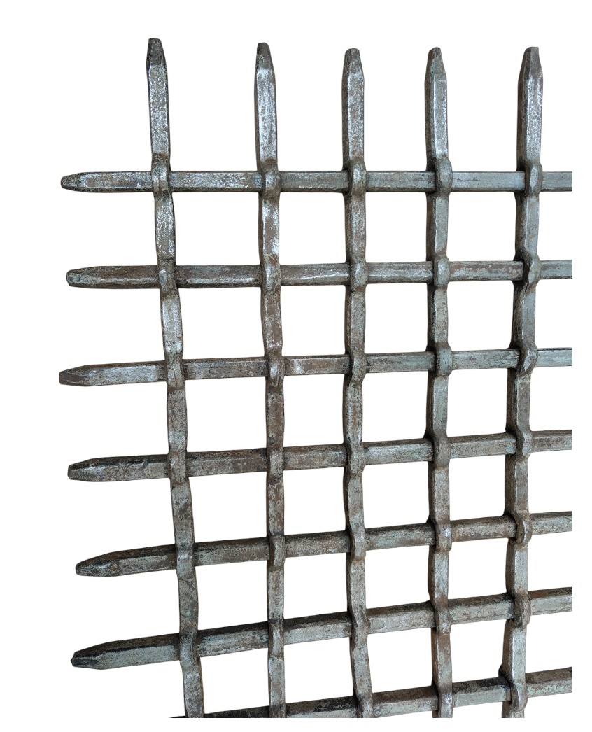 Imponente inferriata rinascimentale inquartata cm. 91*78-photo-3